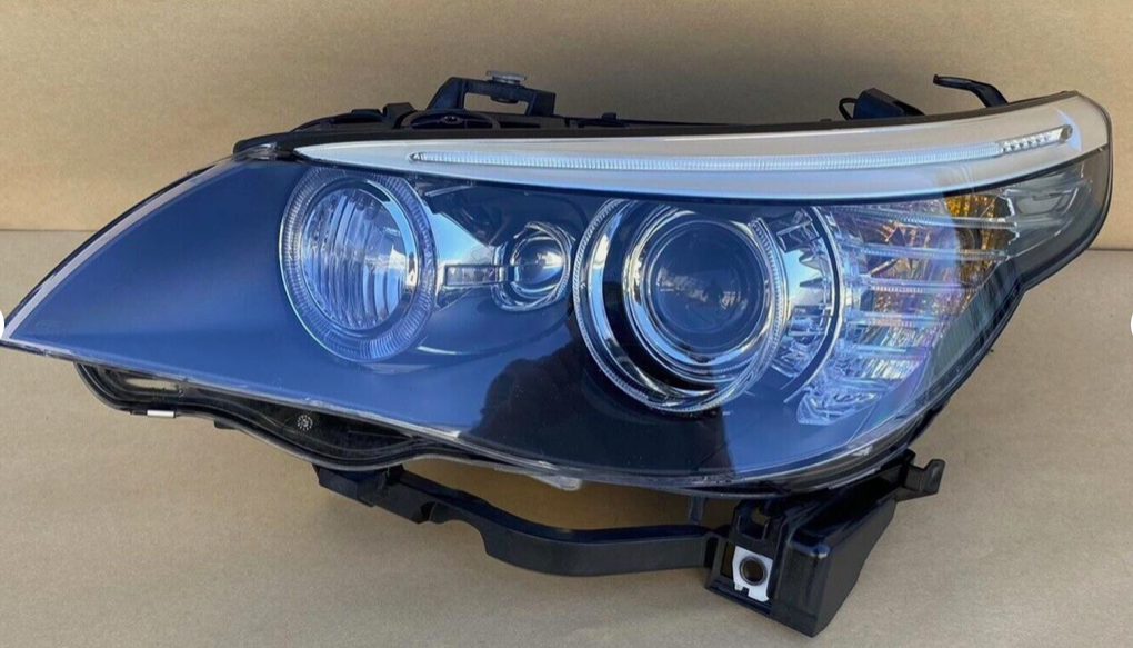 Headlight Xenon, Bmw 5Series E60, 2008 to 2011, 63127177752 Right,  63127177751 left - Left Side