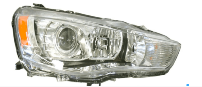 Xenon Headlight, Mitsubishi Outlander , 2008 to 2015, Headlight Set (Left, Right) - Right Side